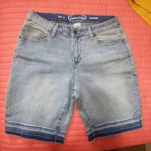 PROJECT INDIGO Distressed Denim Bermudas (NEW)